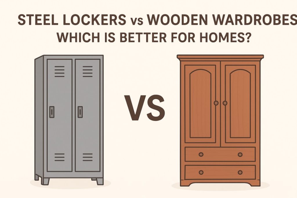 Steel Lockers vs Wooden Wardrobes